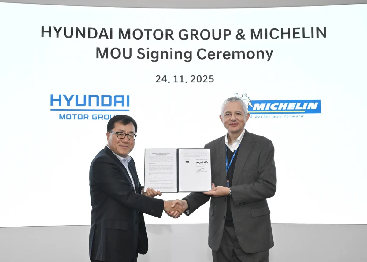 Hyundai Motor Group y Michelin se asocian para acelerar 
Tecnologías de neumáticos de próxima generación para la movilidad futura