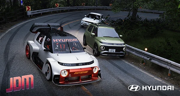 Hyundai Motor se adentra en el mundo virtual de la deriva con  el concept car eléctrico INSTEROID en JDM: Japanese Drift Master